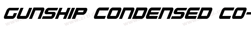 Gunship Condensed Co字体转换
